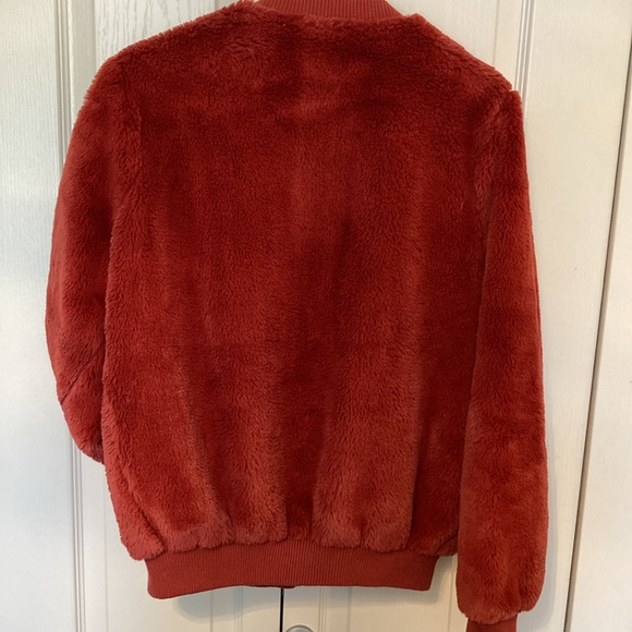 EUC Forever 21 “mink” rust bomber style jacket. Size medium. - Picture 6 of 7